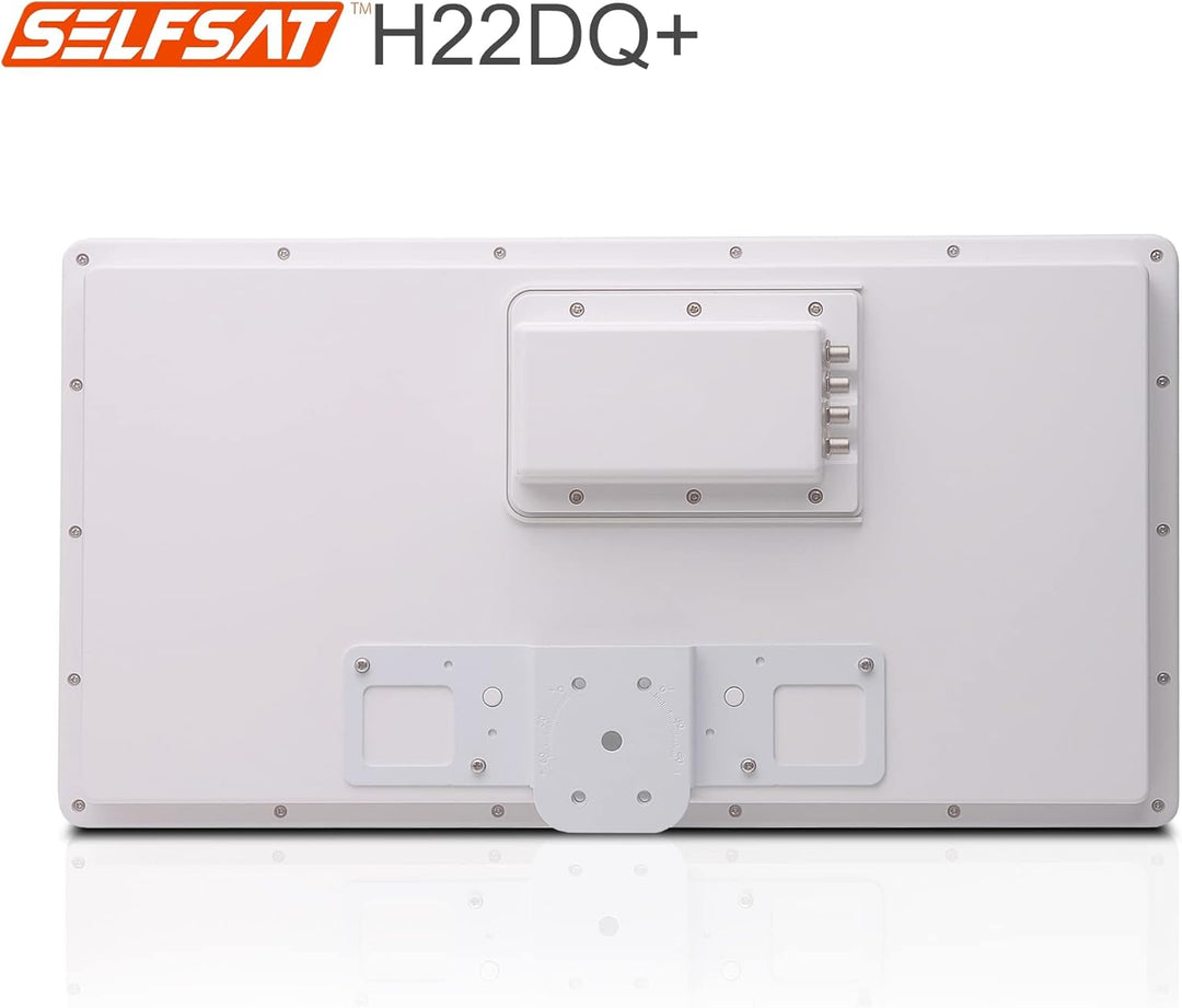 Selfsat H22DQ 8 TV Teilnehmer SAT Flachantenne Flat + Multischalter 5/8 Full HD 4K