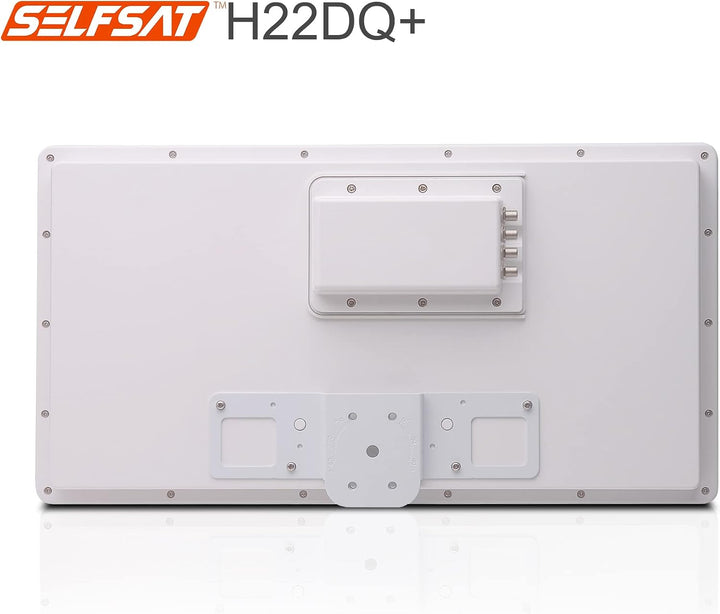 Selfsat H22DQ 12 TV Teilnehmer SAT Flachantenne Flat + Multischalter 5/12 Full HD 4K