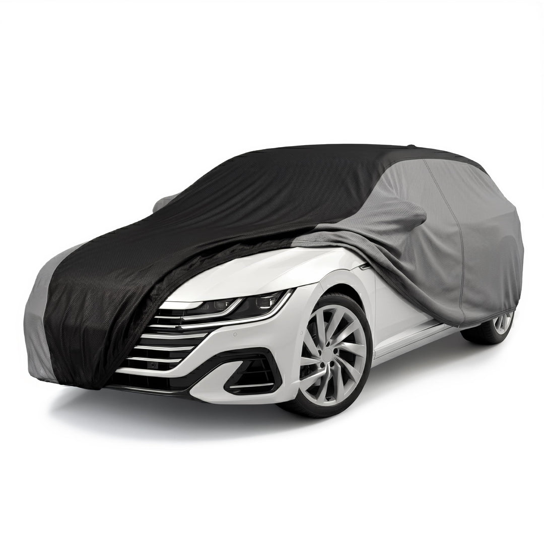 WALSER CarComfort Autoplane Indoor Eco Kombi L, Auto-Abdeckplane atmungsaktiv, lackschonende Autoabd