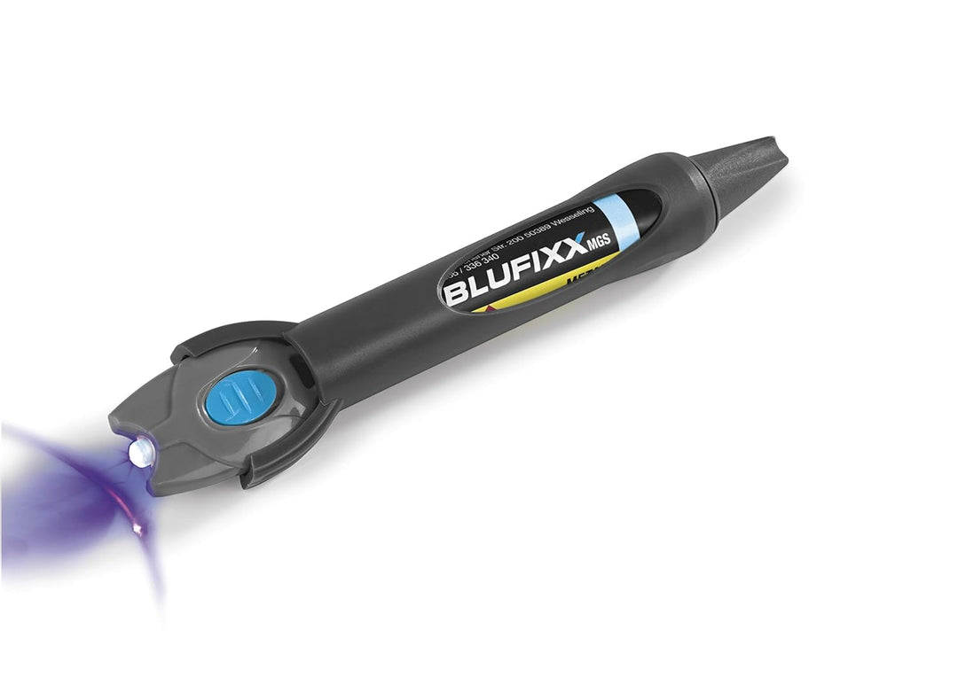 Reparaturstift 5 g für Metall, Glas, Stein, incl. blauem LED-Licht (transparent)