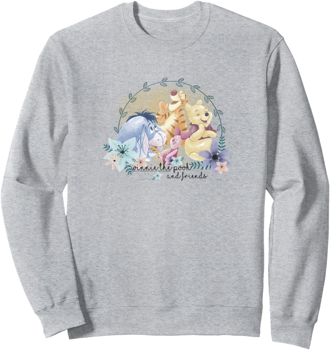 Disney Winnie The Pooh Group Shot All Friends Here Sweatshirt