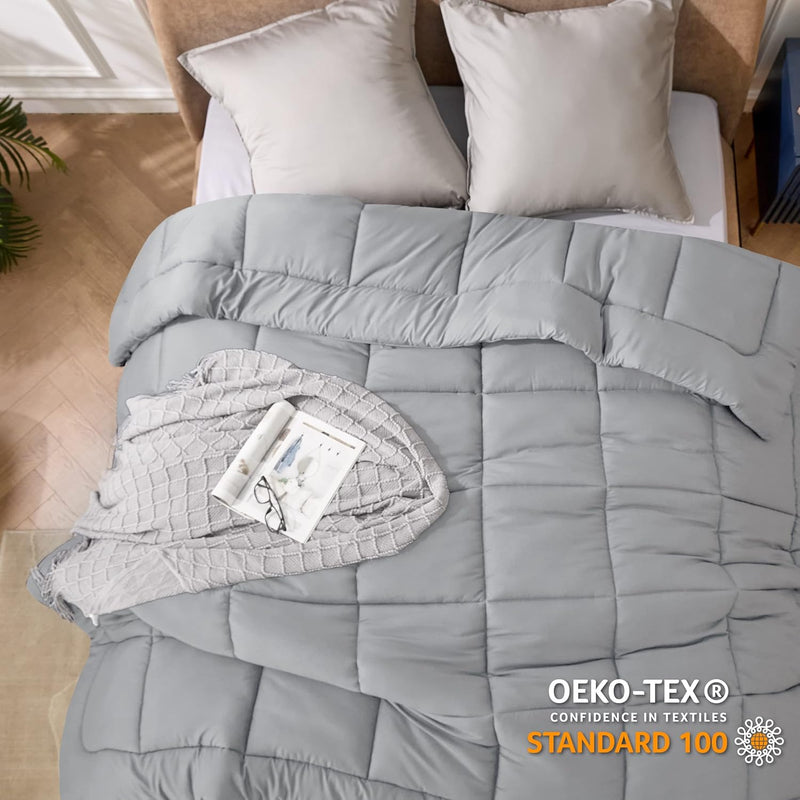 BEDSURE Winterbettdecke 135x200 Warm and Weiche - Bettdecke 135 x 200 Winter 450GSM Füllung, Öko Tex