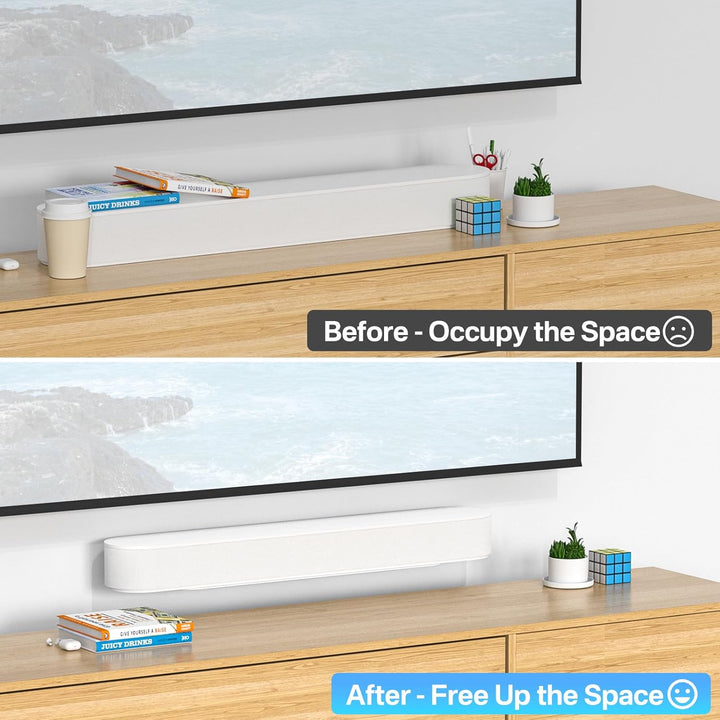 notiela Soundbar-Halterung für Sonos Beam Wandhalterung Weiss - Robuste Wandhalterung für Sonos Beam