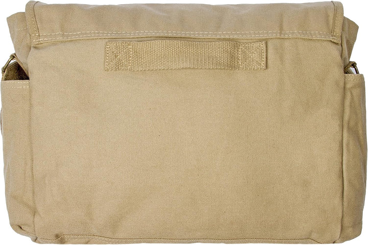 Sweetbriar Classic Vintage Messenger Bag - Original Heavyweight Cotton Canvas Shoulder Bag with Upgr