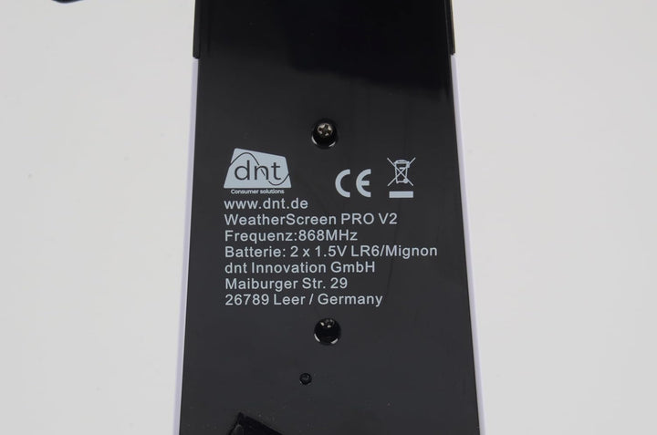 dnt WiFi-Wetterstation WeatherScreen PRO V2, Wetter- und Raumklima stets unter Kontrolle, DNT000026
