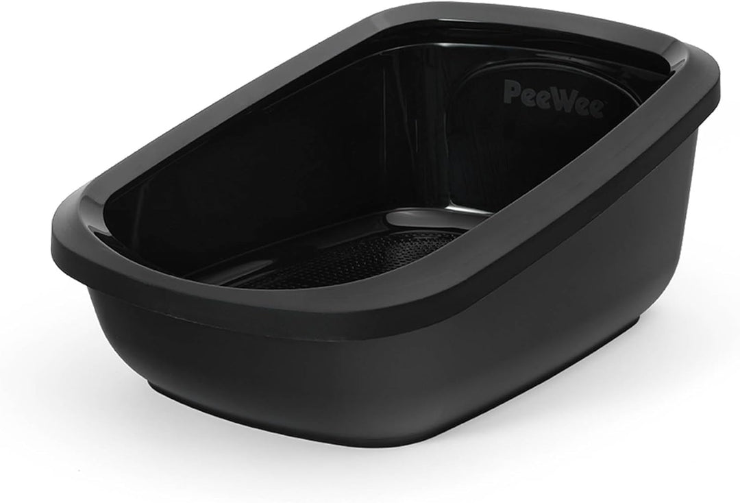 PeeWee EcoGranda - Katzentoilette - Starter-Paket Schwarz, Schwarz