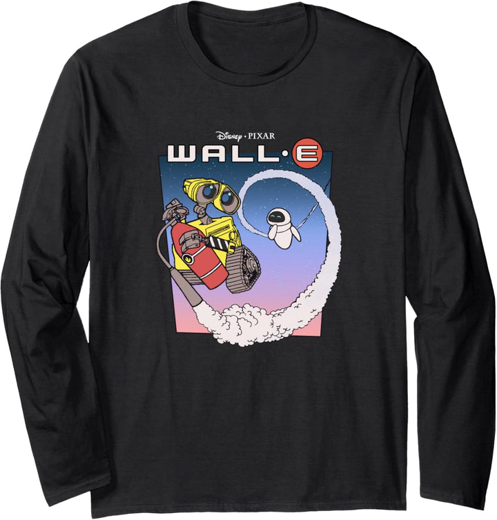 Disney Pixar Wall-E Fly Eve Retro Distressed Langarmshirt