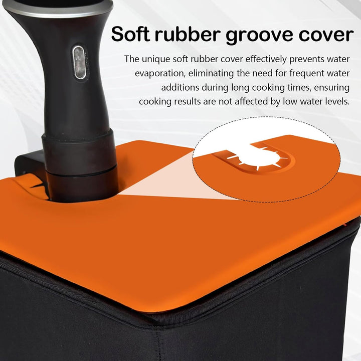 Sous Vide Behälter 12L mit Deckel und Rack Sous Vide Tools Container mit Isolierung Fassungsvermögen