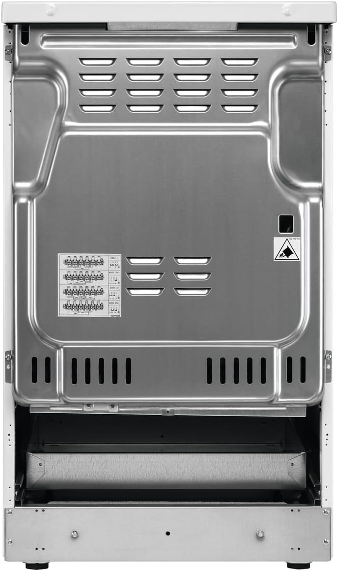 AEG Standherd mit Glaskeramik-Kochfeld, 50cm, A, 1 Paar Teleskopschienen, Bräterzone, Mehrkreiskochz