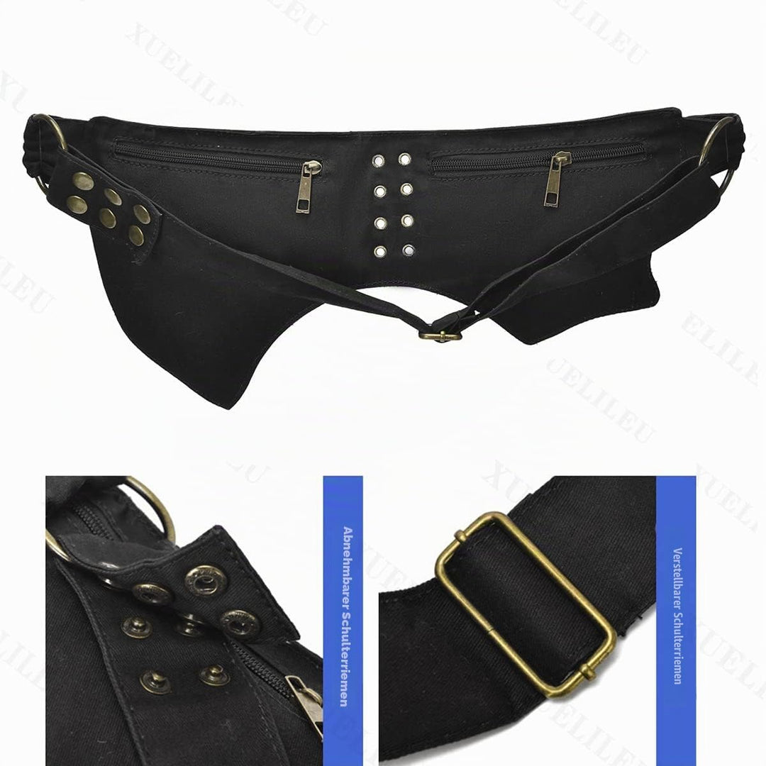 Damen Gürteltasche Gürteltasche Renaissance Faire Festival Brusttasche mit verstellbarem Gürtel Mode