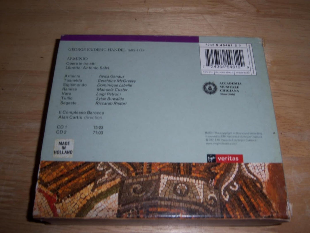 Händel: Arminio (Gesamtaufnahme), Audio-CD
