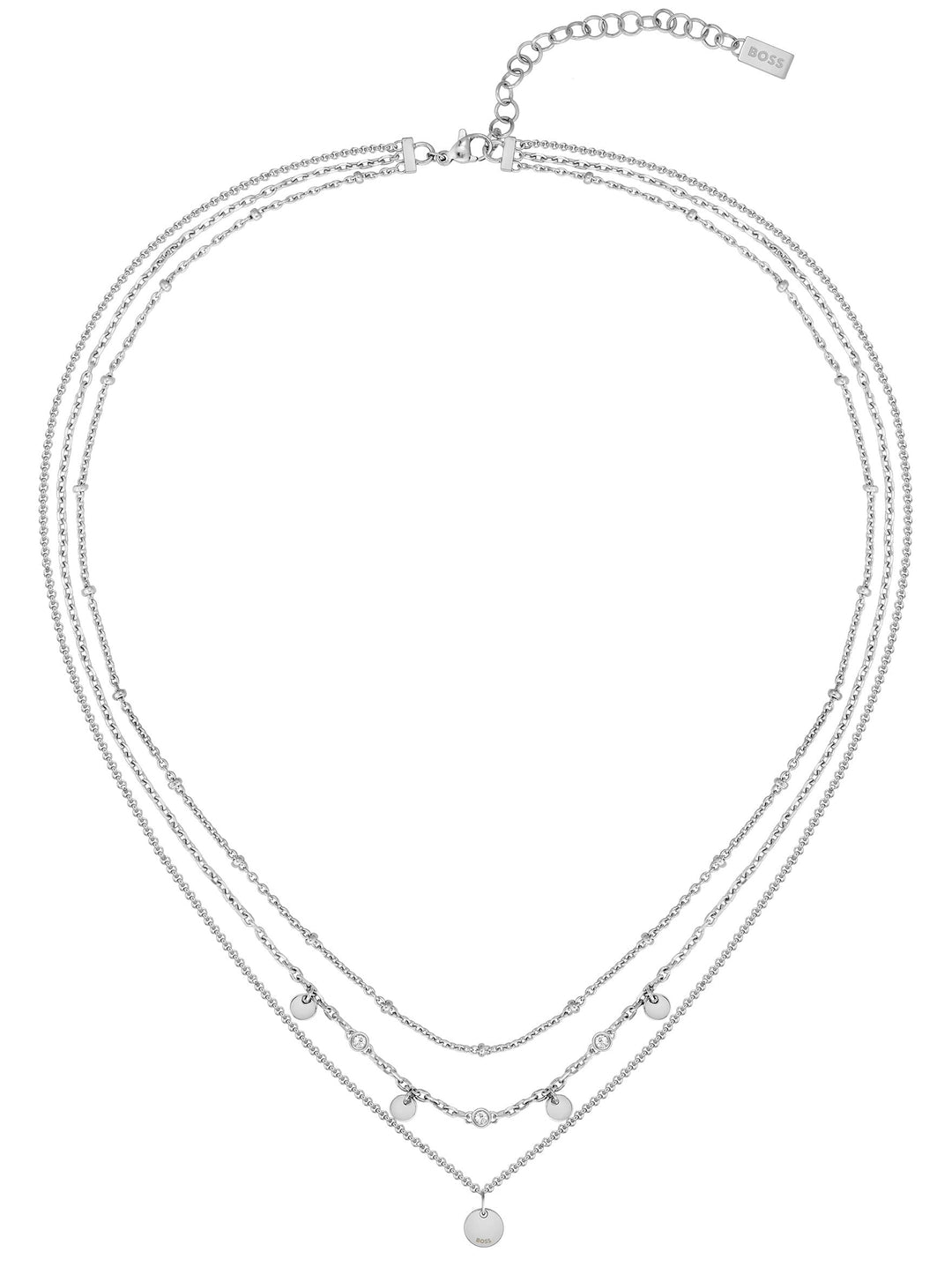 BOSS Jewelry Gliederhalskette für Damen Kollektion IRIS aus Edelstahl - 1580330