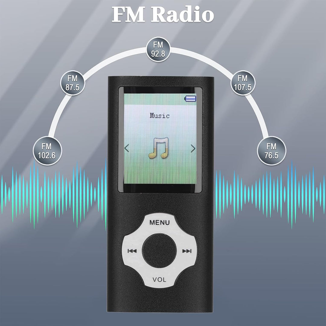 Bewinner MP3 -MP4 -Player mit Bluetooth und WiFi, Tragbarer Verlustfreier Sound MP3, HiFi Sound 1.8i