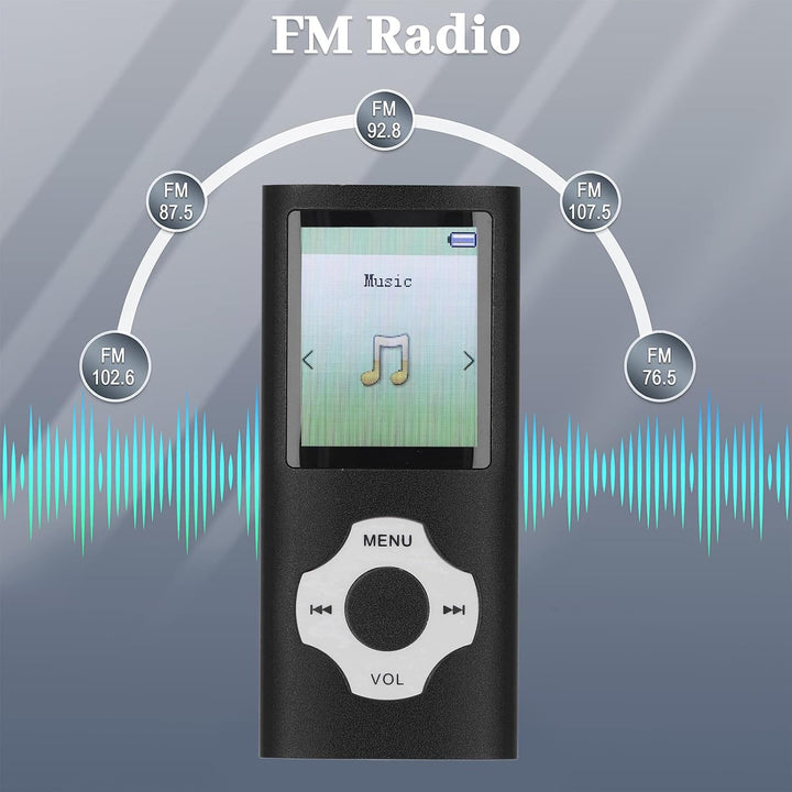 Bewinner MP3 -MP4 -Player mit Bluetooth und WiFi, Tragbarer Verlustfreier Sound MP3, HiFi Sound 1.8i