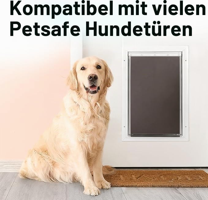 Qcwwy Stossfest Freedom Hunde- und Katzentürklappe TPU Hundetür Ersatzklappe Hundetürklappe, Hundetü