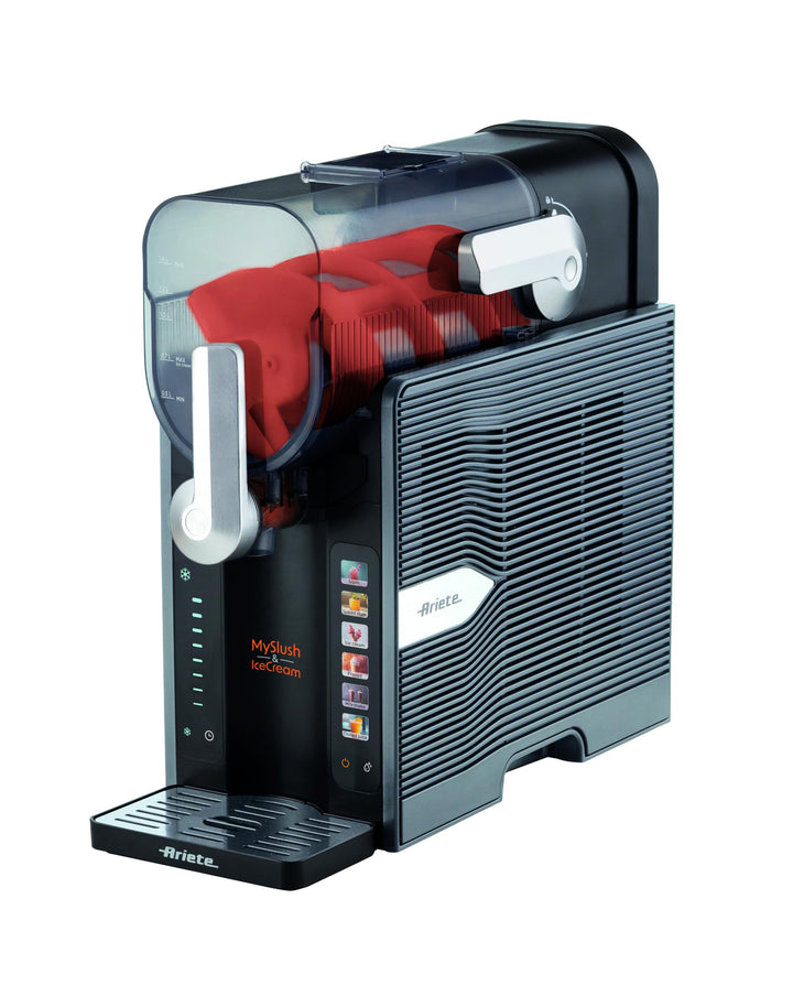 Ariete 655/00 MySlush & IceCream, Slush-Maschine, Eis- und Frozen Drink-Maschine, 2,6 l Tank, 30-60