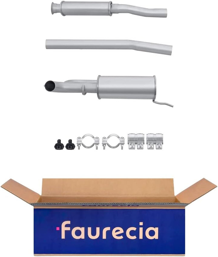 HELLA 8LC 366 025-491 Mittelschalldämpfer - Easy2Fit® Kit - mitte - dreiteilig - Set mit Anbauteilen