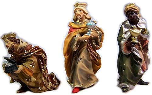 Mathias Krippenfiguren aus Polyresin, handbemalt. Weihnachtskrippe 11 TLG. 11 cm