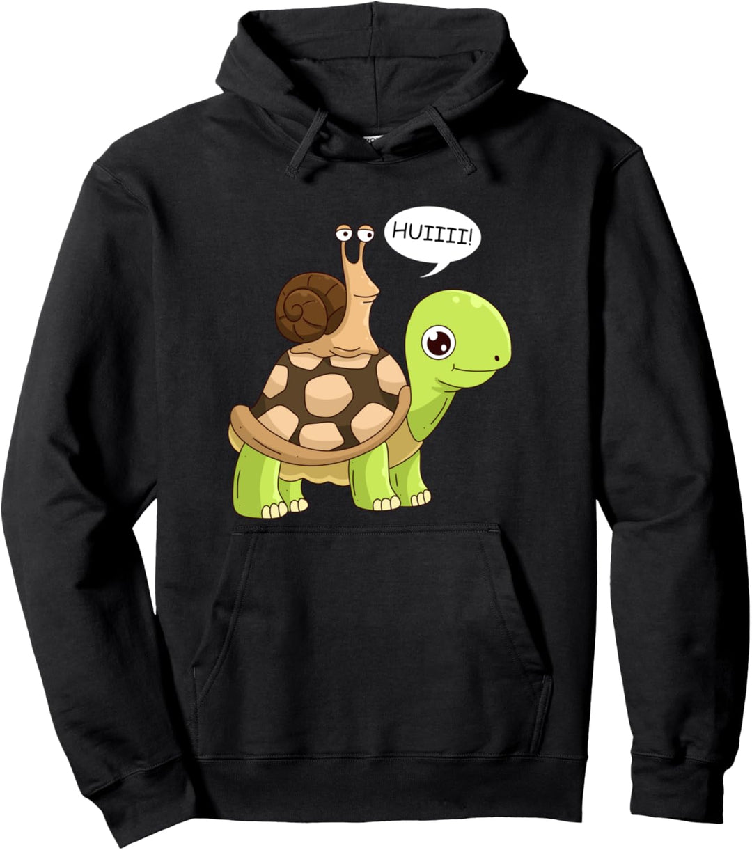 Sarkasmus Geschwindigkeit Wheee! Schnecke Schildkröte Pullover Hoodie