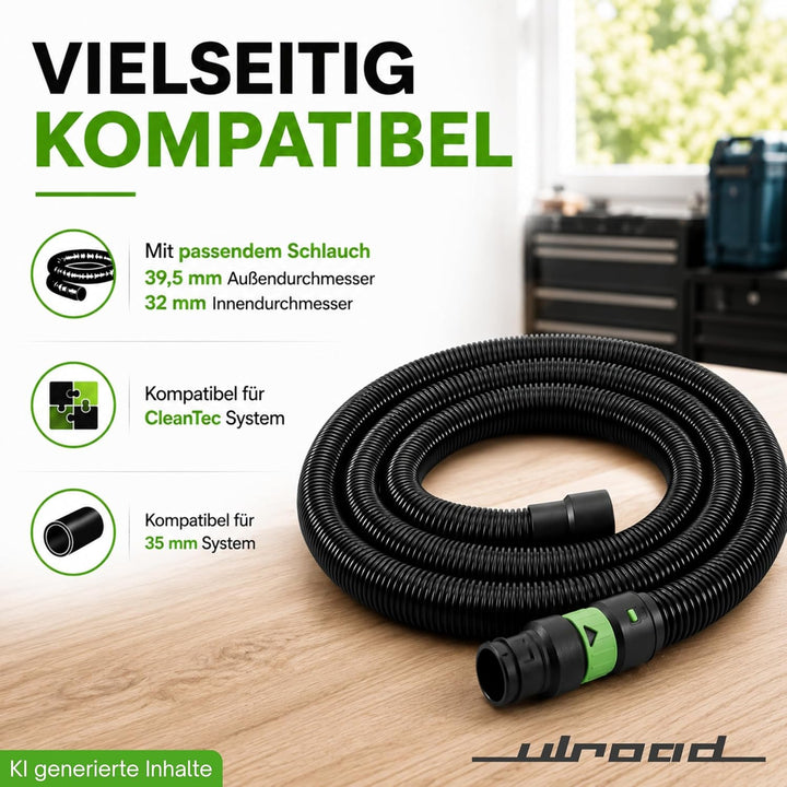 2,5m Staubsaugerschlauch passend für Festool Cleantec D27/32 Staubsauger