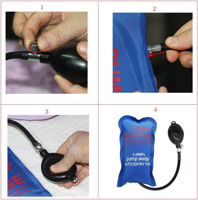 Wanyi 6 Stück Montagekissen Luftkissen Air Wedge Pump Up Montage Luftkissen Spreizkissen Hebekissen