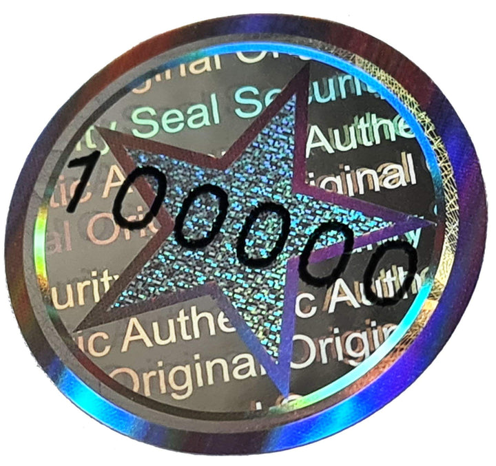 1320 Stk - 3D Hologramm-Siegel 20mm silber glänzend - Sicherheitssiegel, Qualitätssiegel, Garantiesi