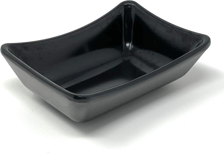 4x Dipschalen Melamin Set Schwarz 757 Snackschale Servierschale Klein Mini Saucenschälchen Soja Schw