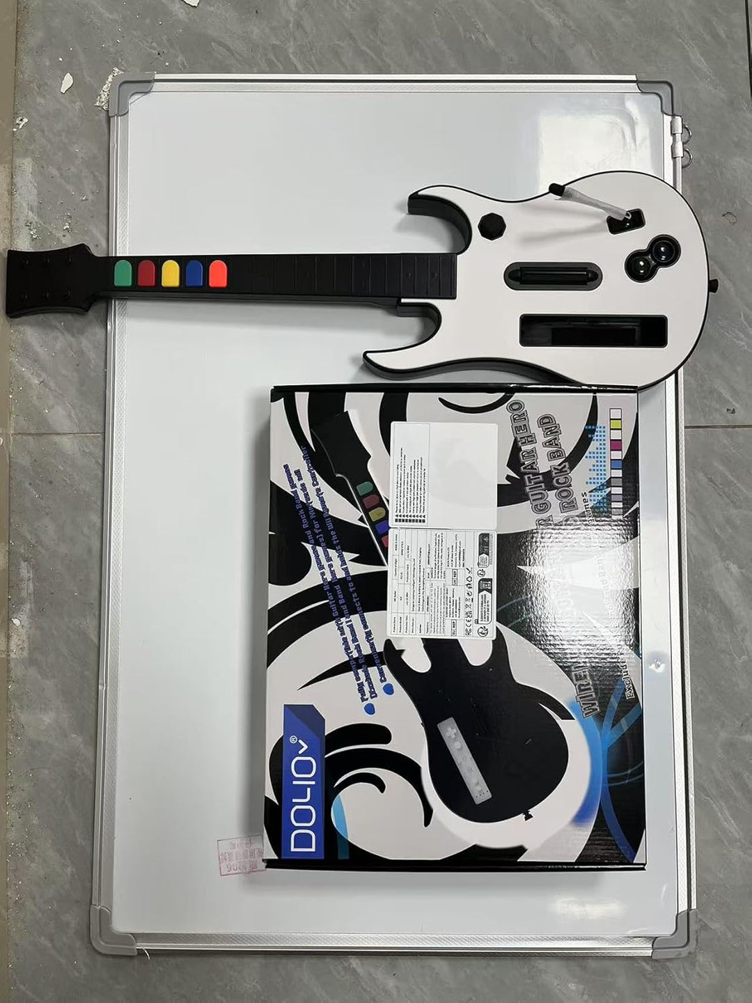 DOYO Drahtloser Wii Controller für Guitar Hero und Rock Band, kompatibel mit allen Guitar Hero Spiel