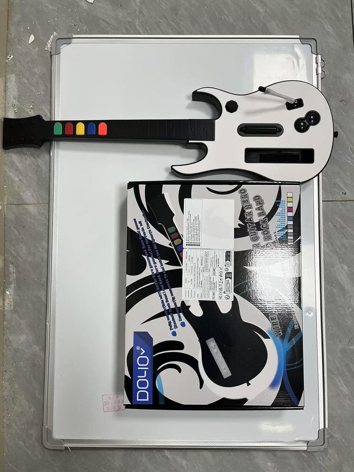 DOYO Drahtloser Wii Controller für Guitar Hero und Rock Band, kompatibel mit allen Guitar Hero Spiel