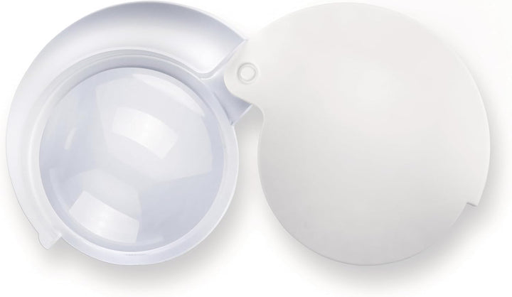 Eschenbach Optik Lupe Einschlaglupe mobilent 4x, weiss, mit Umhängekordel 4,0 x, 4,0 x