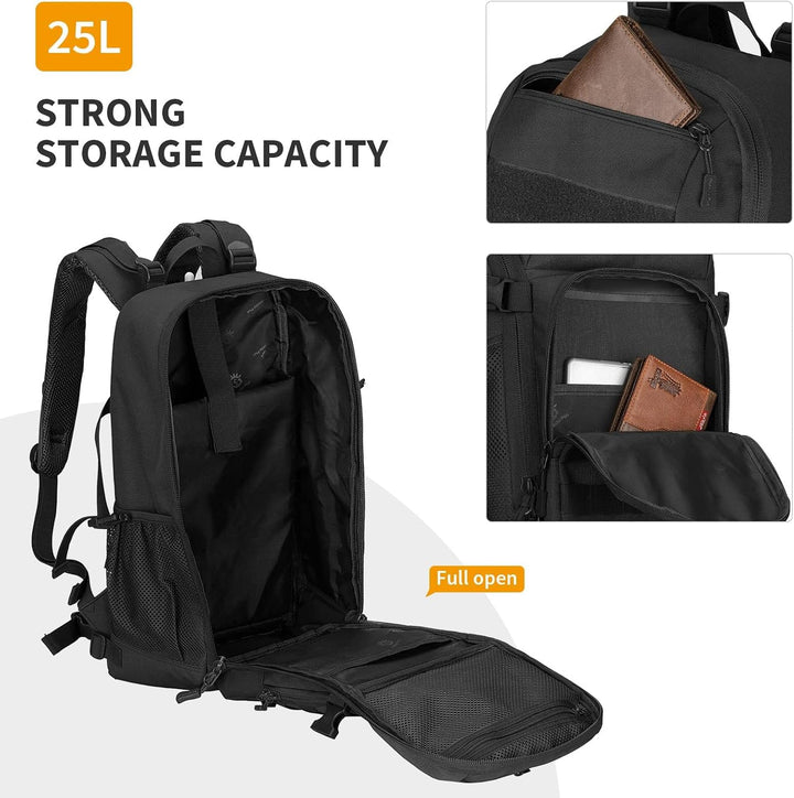 VINBAGGE Molle Rucksack Herren Wanderrucksack Taktischer Backpack Schulrucksack 900D Nylon Mehrere T