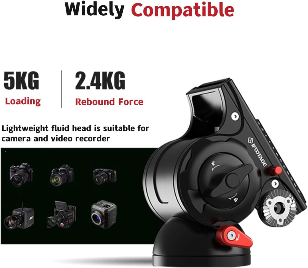 IFOOTAGE Gazelle TC7+Komodo K5S,Carbon Kamerastativ, Professionelles Videostativ 3 Abschnitte,Stativ