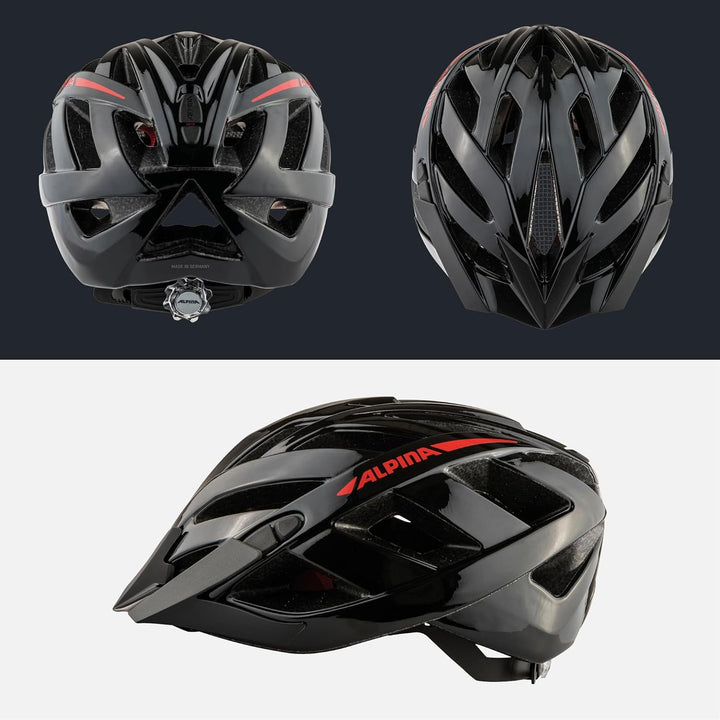 ALPINA PANOMA - Reflektierender & Optimal Belüfteter Fahrradhelm Mit Fliegennetz & Nachrüstbarem LED