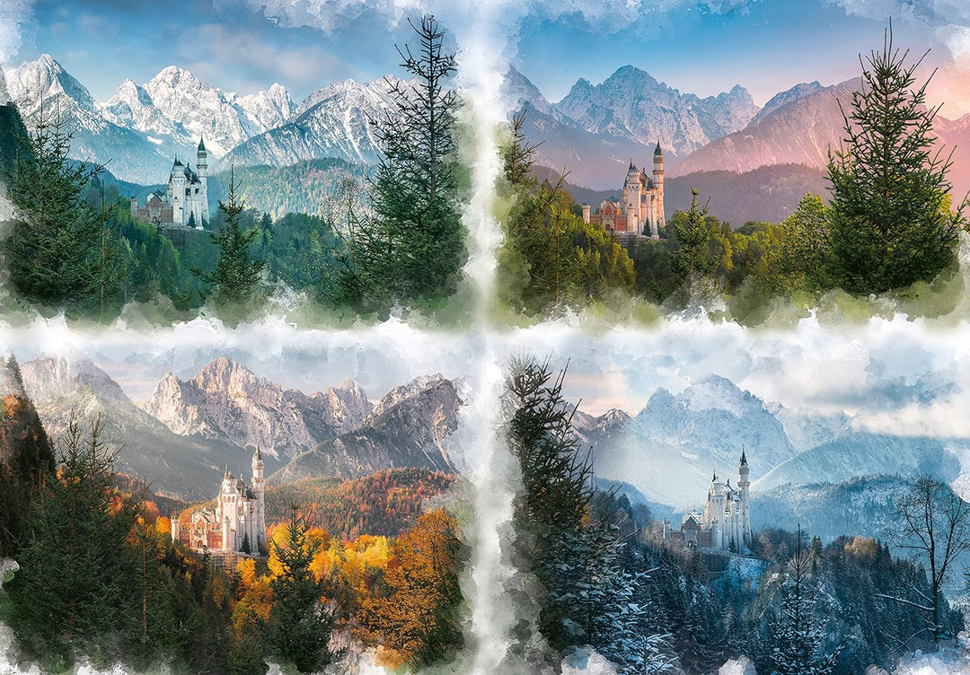 Ravensburger Puzzle 16137 - Märchenschloss in 4 Jahreszeiten - 18000 Teile Puzzle für Erwachsene und