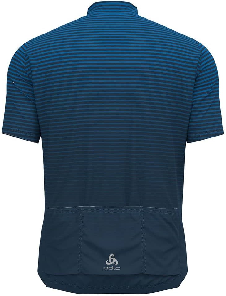 Odlo Herren Essential Print_411952 Radtrikot (1er Pack) S Indigo Bunting - Blue Wing Teal, S Indigo