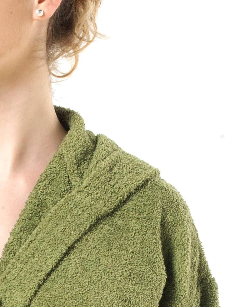 Top Towels - Unisex Bademantel - Bademantel für Damen oder Herren - Bademantel mit Kapuze - 100% Bau