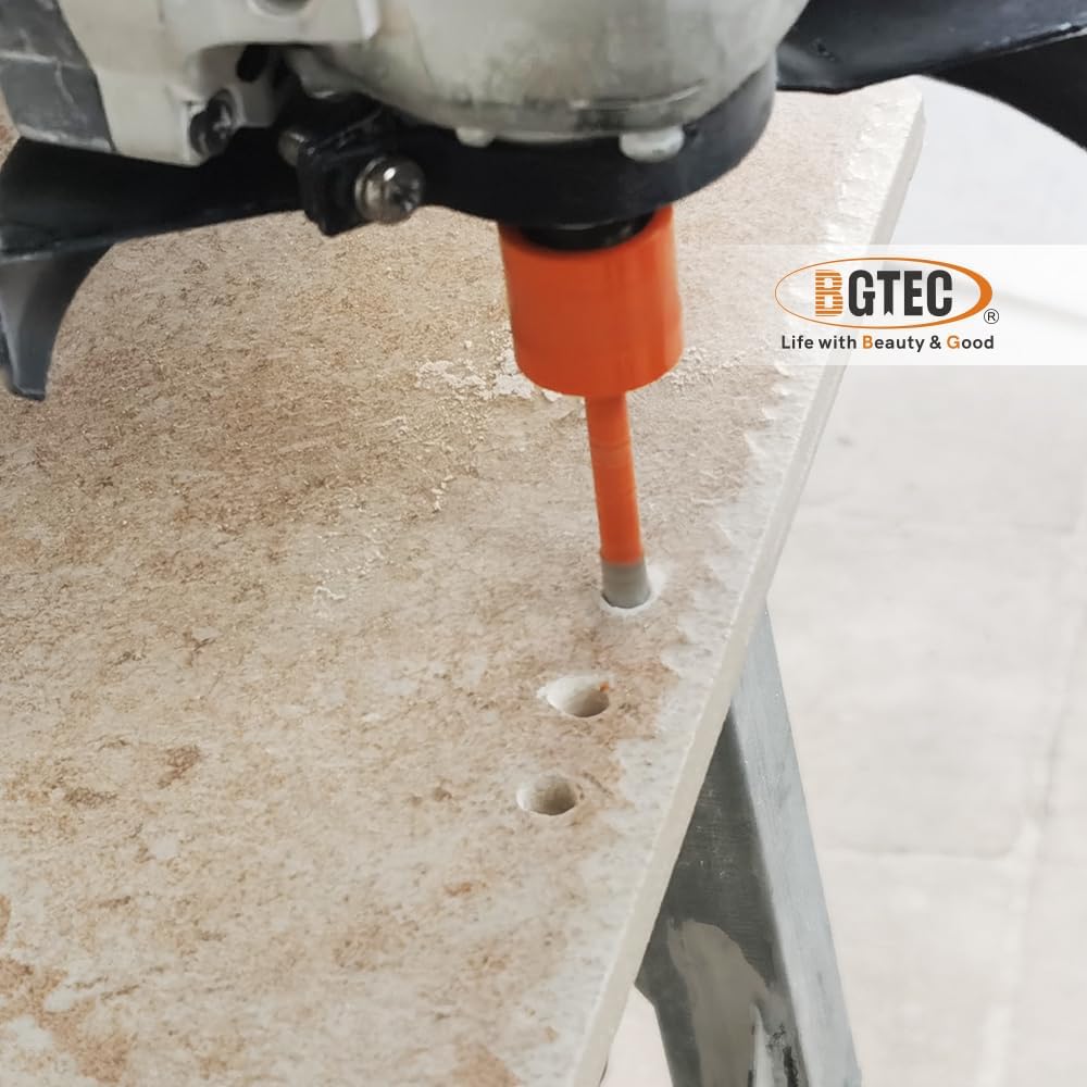 BGTEC Trockener Diamantkernbohrer 2 Stück 14 mm mit M14-Gewinde für Porzellanfliesen Keramik Granit