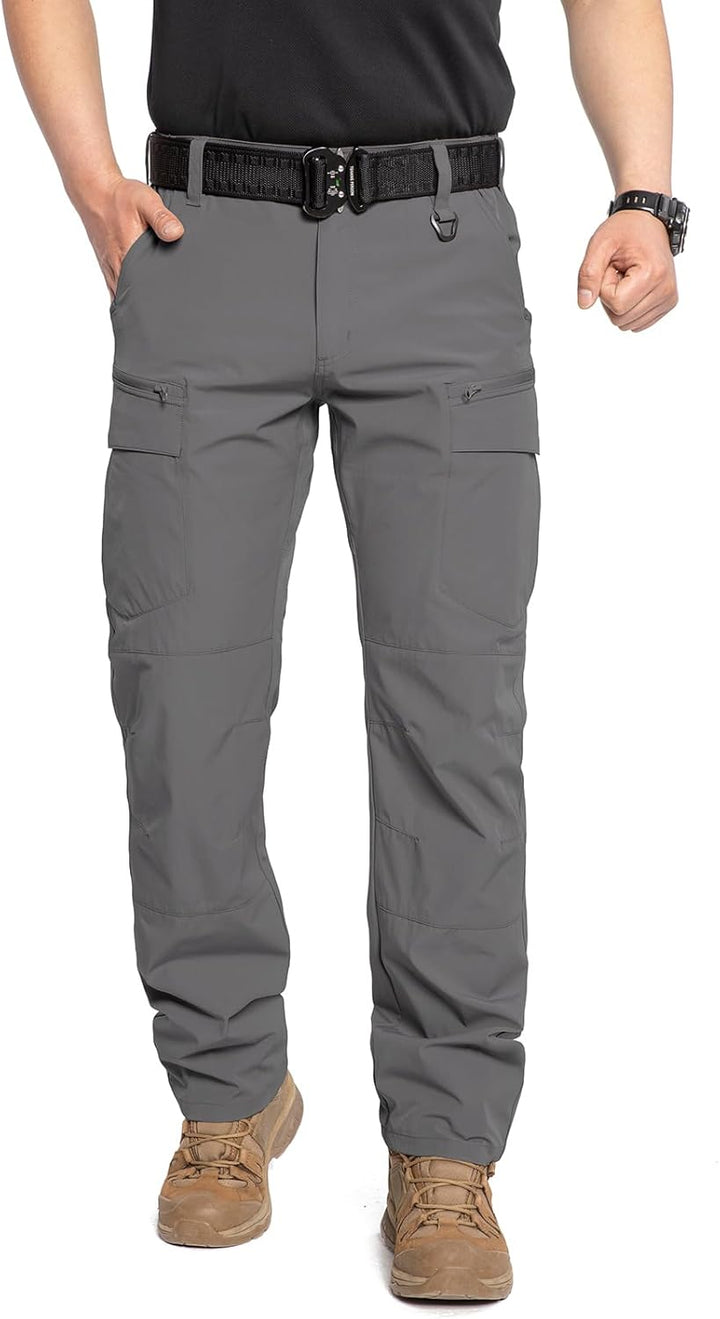 CARWORNIC Herren Schnelltrocknend Taktisch Hose Leicht Wanderhose Angelhose Stretch Cargohose 30W /