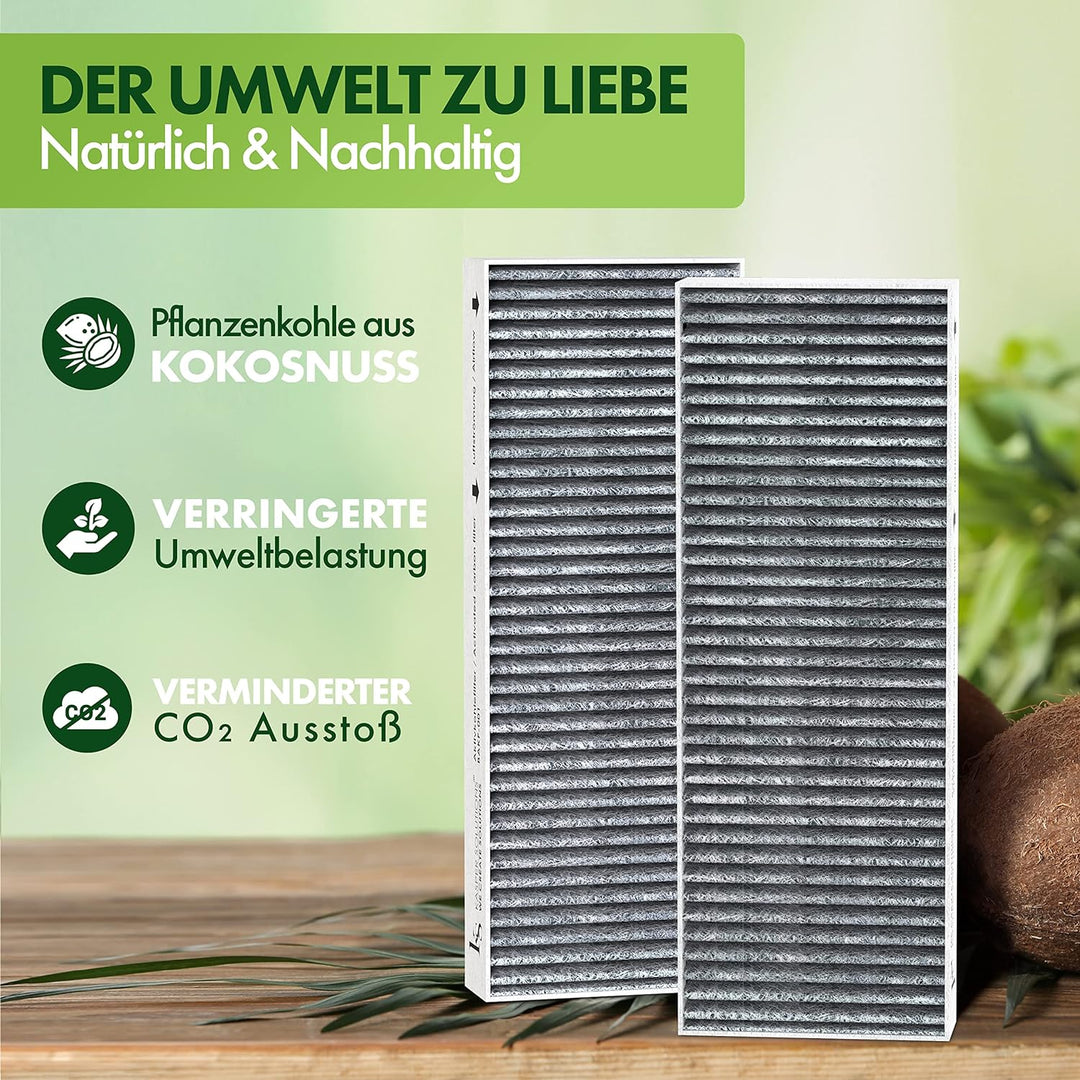 Kasper Solutions® Aktivkohlefilterset kompatibel mit Bora Basic BIU/BHU/BFIU (2 Stück) - Kompatibel
