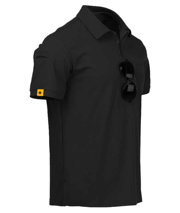 geeksport Poloshirt Herren Kurzarm T-Shirts Männer Golf Polo Shirt Funktions Polohemd Casual Sport S