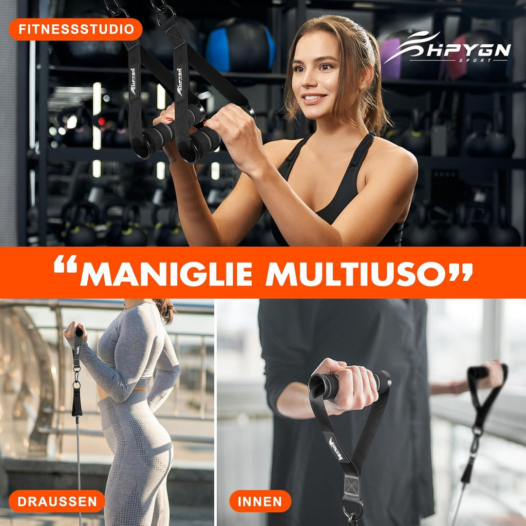 HPYGN Griffe für Fitnessbänder, für Widerstandsbänder, Krafttraining Und Cardio-Training Fitnessgerä