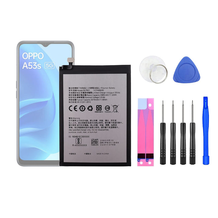 HIGHAKKU Ersatzakku Batterie BLP601 kompatibel mit Oppo A53 & Oppo A53s & A59 with Tools Oppo A53 &