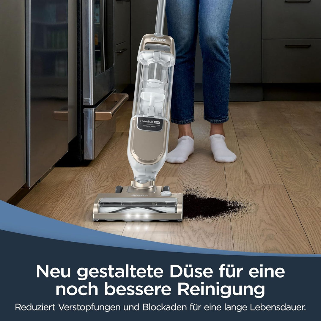 Shark Freestyle Max Akku-Staubsauger, Multi-Oberflächenreinigung, kabellos, leicht, einfache Entleer