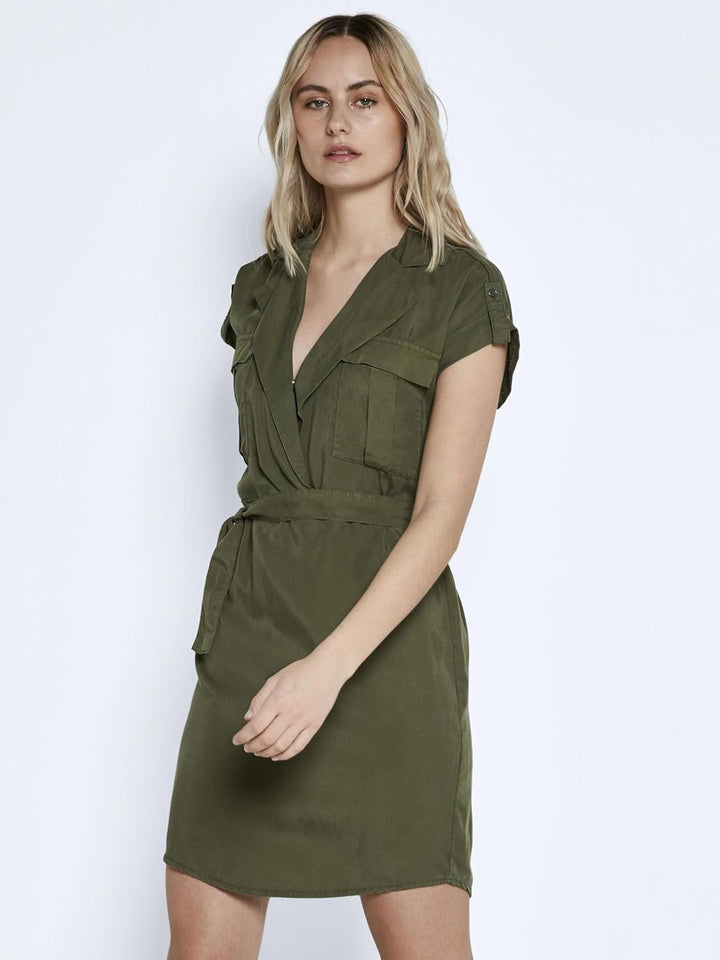 Noisy may Damen Blusenkleid Vera S Grün (Olive Night Olive Night), S Grün (Olive Night Olive Ni