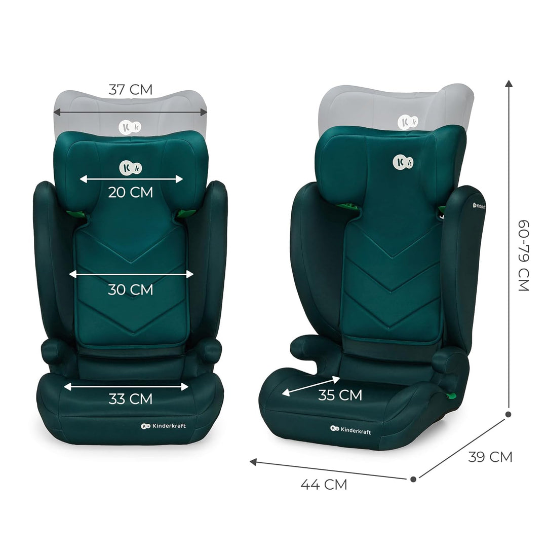 Kinderkraft I-SPARK I-Size Babyautositz, Gruppe 2/3, 100-150 cm, von 3,5 bis 12 Jahre, 15 bis 36 kg,