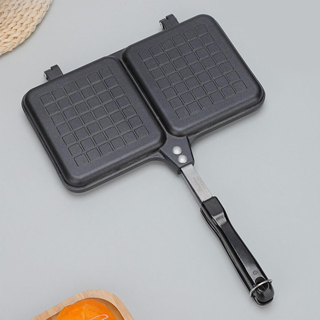Lagerfeuer-Sandwich-Maker, Doppel-Panel-Heisspresse, antihaftbeschichteter Brottoaster mit Griff, Kä