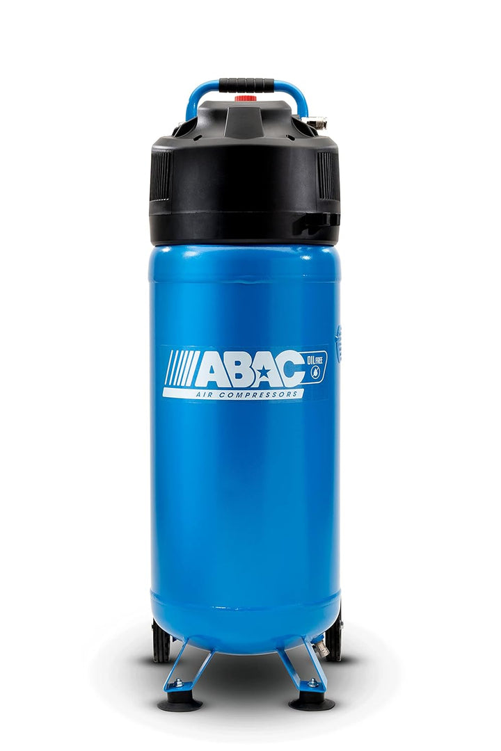 ABAC Vertikaler Luftkompressor EASE-AIR 50V, Ölfreier Luftkompressor, Maximaler Druck 10 Bar, Leistu
