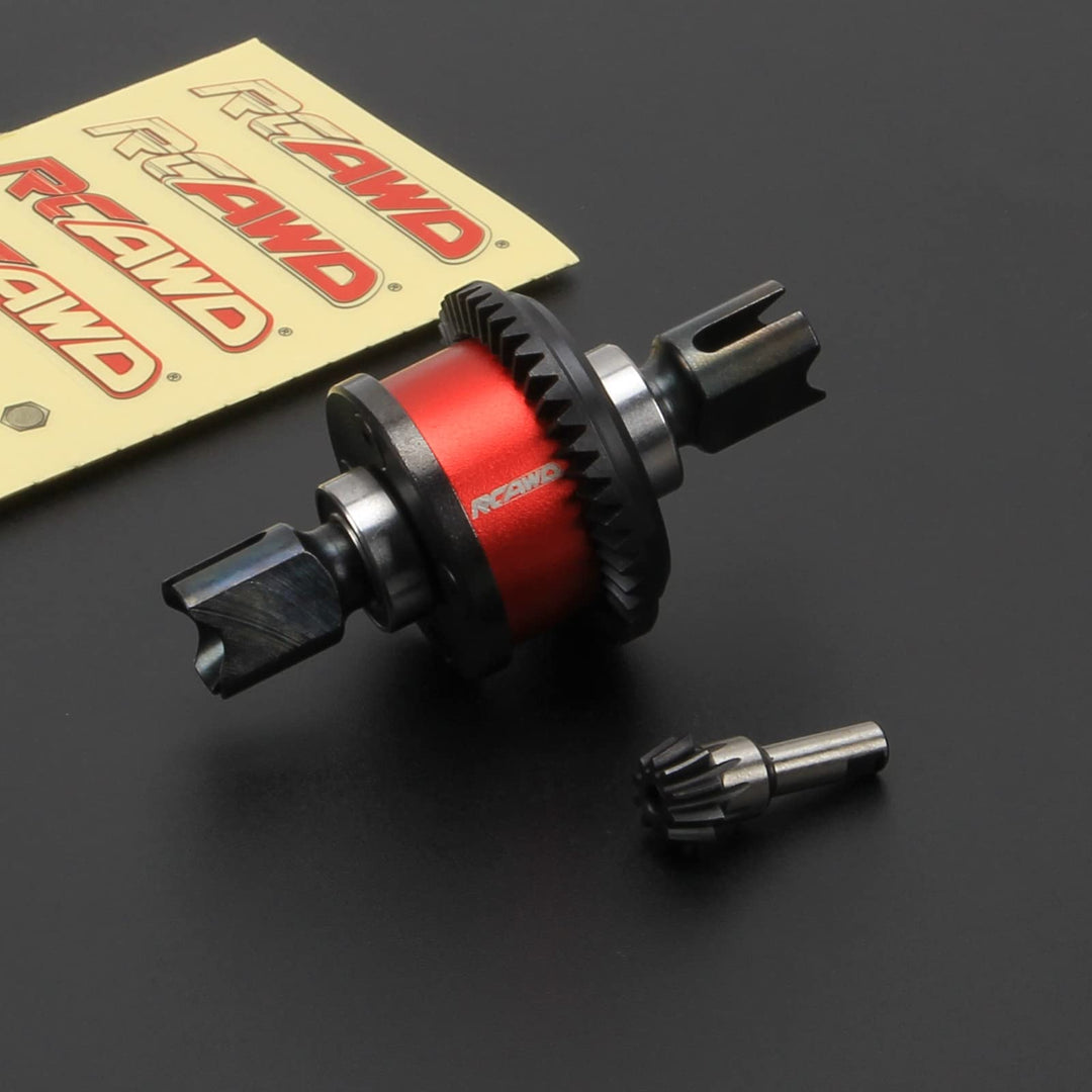 RCAWD Active F/R Differential-Set 10T Hauptgetriebe für Arrma 1/8 Typhon Notorious Talion Kraton Out