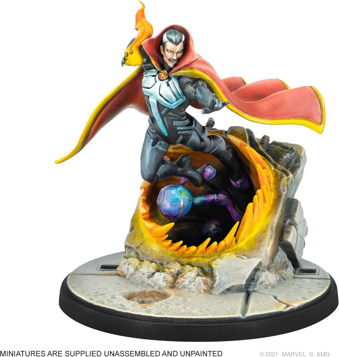Atomic Mass Games , Doctor Strange & Clea, Miniatures Game, Ages 14+, 2 Players, 45 Minutes Playing
