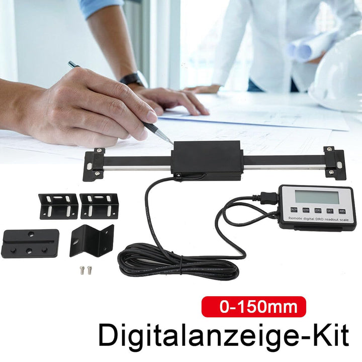 LCD Digitalanzeige-Kit 0-150mm Digitalanzeige Remote Digital Readout Kit Linearskala Anbaumessschieb